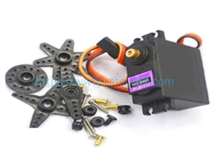 RCToy357.com - Upgrade Metal Steering gear assembly Wltoys WL 104072 RC Car Spare Parts