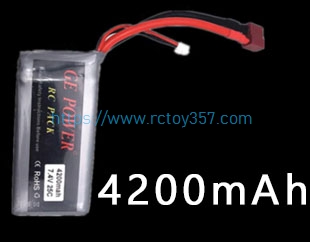 RCToy357.com - 7.4V 4200mAh Battery Wltoys WL 104072 RC Car Spare Parts
