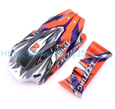 RCToy357.com - Body Shell Tail Wing Orange WLtoys 144002 RC Car Spare Parts