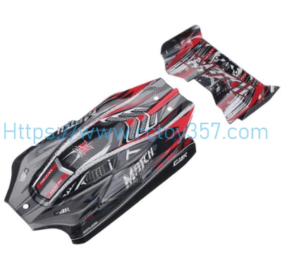 RCToy357.com - Body Shell Tail Wing Black WLtoys 144002 RC Car Spare Parts