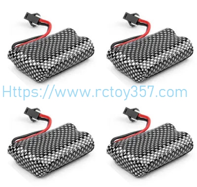 RCToy357.com - 7.4V 900mAh Battery 4pcs WLtoys 184011 RC Car Spare Parts