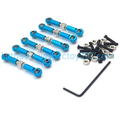 RCToy357.com - Upgrade metal adjustable pull rod WLtoys 184011 RC Car Spare Parts