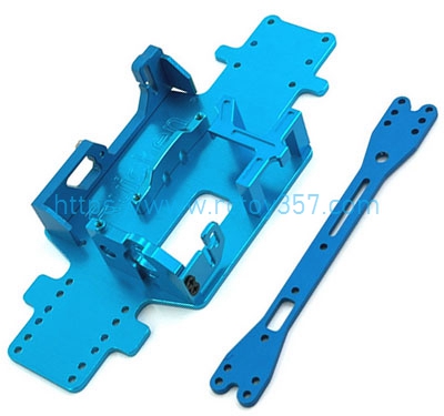 RCToy357.com - Upgrade metal Chassis Second Floor Plate Board Red/Sky Blue/Silvery/Golden/Grey WLtoys 284161 RC Car Spare Parts