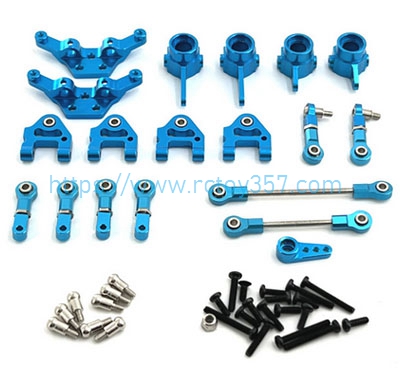 RCToy357.com - Metal upgrade parts set Red/Sky Blue/Silvery/Golden/Grey WLtoys 284161 RC Car Spare Parts