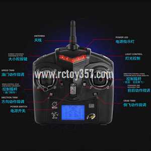 RCToy357.com - WLtoys WL V252 Helicopter toy Parts Remote Control/Transmitter