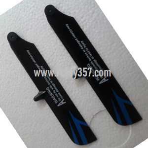 RCToy357.com - HiSky HCP100S RC Helicopter toy Parts Main blades 800009 main rotor blade(bule)