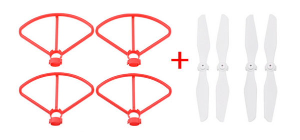 RCToy357.com - Propeller + protection ring red XIAO MI FIMI A3 Spare parts