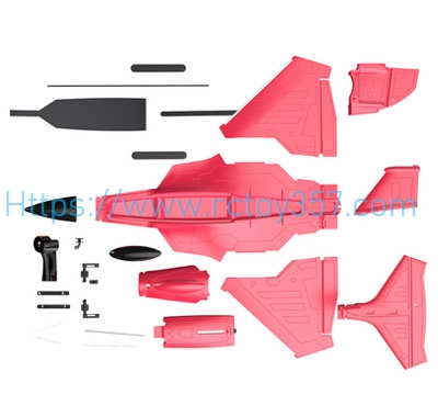 RCToy357.com - Red body XIAXIU Raptor H650 RC Airplane Spare Parts