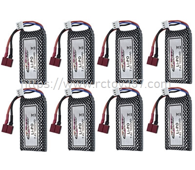 RCToy357.com - 7.4V 1600mah Battery 8pcs XinLeHong 9125 RC Car Spare Parts