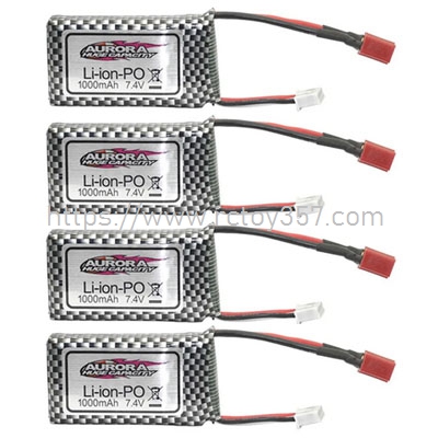 RCToy357.com - 7.4V 1000mAh Battery 4pcs XinLeHong Q901 Q902 Q903 RC Car Spare Parts