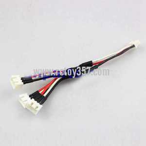 RCToy357.com - MJX X401H RC QuadCopter toy Parts 1 to 3 Charging Cable [Charger 3 pcs 7.4V Battery]